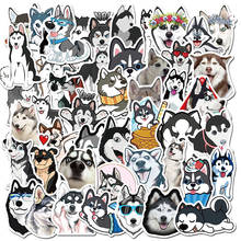 50PCS Husky Cartoon Stickers Cute Animals Dog Decals For Motor Car Suitcase Skateboard Phone Laptop Cool Skateboard Toy Sticker 2024 - buy cheap