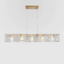 Luz de cristal minimalista e moderno restaurante luxo lustre designer personalidade criativa barra vidro lâmpadas 2024 - compre barato