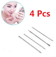 4pcs Blackhead Come  done Acne Blemish Remover Stainless Needles Remove Tool Extractor Remover Silver Needle Blackhead Remover 2024 - buy cheap