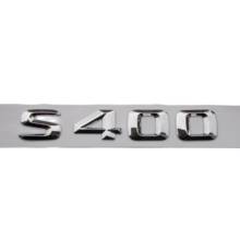 Chrome 3d abs plástico tronco do carro traseiro letras emblema emblema adesivo decalque para mercedes benz s classe s400 2024 - compre barato