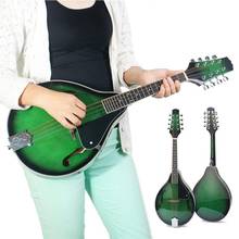 Instrumento Musical de tilo de 8 cuerdas, mandolina de cuerda verde, instrumento de cuerda 2024 - compra barato