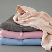Suéter feminino de caxemira com decote em v, casaco de malha para outono e inverno de 2019 2024 - compre barato