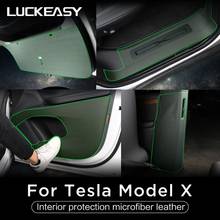 LUCKEASY для Tesla Model X 2017-2019, защита от ударов, защита боковой кромки, защитная пленка, наклейки 2024 - купить недорого