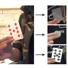 Визуальная сменная карточка, волшебные трюки, игральные карты, изменение покера, крупным планом, уличная иллюзия, трюки, магия, головоломка, игрушка, магия, карточка 2024 - купить недорого