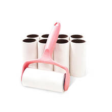 10 Rolls+1 Handle Sticky Roller Sticky Dust Paper Tearable Adhesive Brush Clothes Lint Brush Hair Remover Kit Wholesale X2 2024 - buy cheap