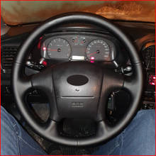 Mequer capa de volante de carro em couro de micro fibra, acessórios para hyundai sonata 1999 2000 2001 2002 2003 2004 2005 2024 - compre barato