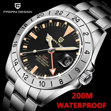 2021 New PAGANI DESIGN Men's Luxury Automatic GMT Mechanical Watch Retro Classic Men's 200m Waterproof Clock Relogio Masculino 2024 - buy cheap