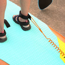 Спиральный поводок для серфинга, 3 метра, стоячий поводок для доски для серфинга, поводок для ног для семьи, водное украшение для улицы 2024 - купить недорого