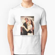 Camiseta com estampa de titanic jack e rosa, camiseta 100% algodão puro de romeo, juliet, leonardo, dicabrio, estética, filme romântico 2024 - compre barato