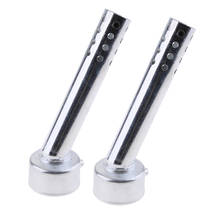 2X 48mm Angled Motorcycle Exhaust Muffler Baffle DB Killer Silencer 2024 - buy cheap