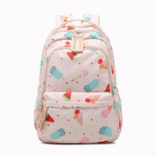 Cartoon ice cream prints school bag Large capacity nylon backpack school bags for teenage girls Laptop backpack female Mochila 2024 - buy cheap