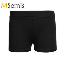 Kids Girls Gymnastics Yoga Shorts Boy-cut Low Rise Activewear Dance Shorts for Yoga Sportswear Workout Gym Dance Booty Shorts 2024 - buy cheap