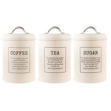 3Pcs Nordic Style Tea Coffee Beans Canisters Kitchen Sugar Storage Jars With Lid Kitchen Organizer 2024 - buy cheap