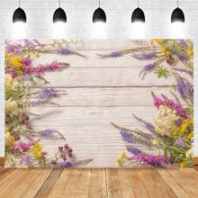 Yeele Wooden Boards Photocall Wreath Flowers Planks Photography Backdrop Personalized Photographic Backgrounds For Photo Studio 2024 - buy cheap