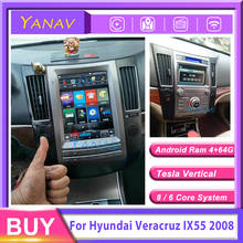 Car radio audio 2din android 10.0 stereo receiver for Hyundai Veracruz IX55 2008 tesla vertical GPS navigation multimedia player 2024 - buy cheap