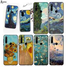 Van Gogh Oil Art for Huawei P10 P20 Pro P30 P40 Y5 Y6 Y7 Y9 2019 Nova 7i 5T 5i 5 4e 4 3i 3e 3 Bright Black Phone Case 2024 - buy cheap