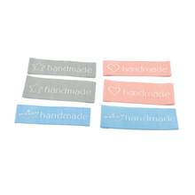 Stock Handmade Labels For Clothing Hand Made With Heart Garment Tags For Hat Customized Woven Label For Clothes Gift Tag 2024 - buy cheap