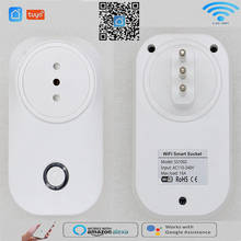 Enchufe WiFi inteligente con Control de voz, dispositivo con enchufe de batería de 2,4G, 16A, Tuya, Alexa, Google Home, estándar italiano 2024 - compra barato