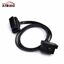 Hot Sale OBD 2 OBDII OBD2 16Pin Male to Female Diagnostic Extension Cable Connector 100CM Flat+Thin OBD2 16pin cable 2024 - buy cheap