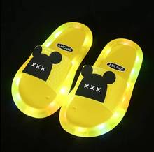 2022 Summer Girls Boys Luminous Slippers Children Soft PVC Shoes Toddler Kids Home Sandals Comfortable Baby 2024 - buy cheap