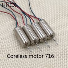 2PCS/LOT Micro Coreless Motor 716 for DIY Helicopter 3.7VDC 45000RPM 7*16 MM 7mm x 16mm 2024 - buy cheap