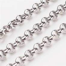 10m Soldered 304 Stainless Steel Rolo Chains for Jewelry Making DIY Bracelet neckalce Accessories Findigns 2.5/3/4/5/6mm 2024 - buy cheap