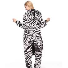 Kigurumi-Conjuntos de pijamas de cebra para adultos, ropa de dormir, traje de Animal, disfraz de Invierno para mujer 2024 - compra barato