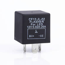 12V 3 Pin Electronic Car SUV CF13 JL-02 LED Flasher Relay Blink Flash Black 2024 - buy cheap