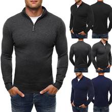 Men Turtleneck Sweater Warm Turtleneck High Quality Knit Sweater Casual Long Sleeve Homme Male Slim high-neck sweater great gift 2024 - buy cheap