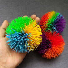Anti-stress 6cm/9cm arco-íris fidget sensorial bola bebê engraçado elástico bola alívio do estresse crianças autismo necessidades especiais 2024 - compre barato