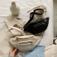 Женские сумки поясная сумка из искусственной кожи с металлической цепочкой сумка для поясной сумки Bananka модная сумка для поясной сумки 2024 - купить недорого
