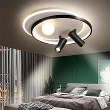 Круглая светодиодный ная Светодиодная потолочная люстра для гостиной, спальни, балкона, кабинета, кухни, домашние люстры с пультом дистанционного управления 2024 - купить недорого