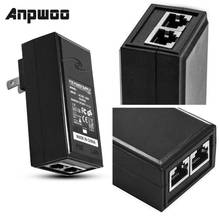 ANPWOO-inyector de energía POE, adaptador de red Ethernet, enchufe de pared, vigilancia CCTV, cámara de seguridad IP, fuente de alimentación, 48V, 0.5A, 24W 2024 - compra barato