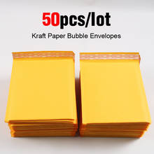 50pcs/lot Kraft Bubble Mailer Poly Mailer Mailing Bags Shipping Envelopes with Bubble Shipping Packaging  Bubble Mailers Padded 2024 - buy cheap