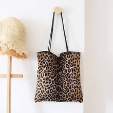PUOU 2020 Fashion New Women Bag Woman Handbags Leopard Casual Tote Shopping Bag Vintage One Shoulder Bags Woman Handbags 2024 - buy cheap