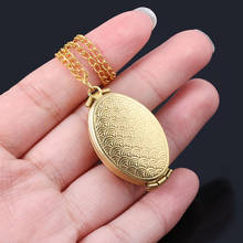 RJ Openable Photo Box Necklace Woman Man Gold Fish Scale Pattern Pendant Choker Sweater Chain Jewelry Accessories Gift 2024 - buy cheap