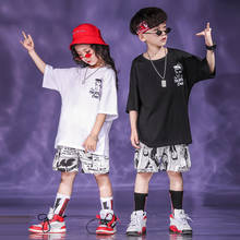 Children'S Hip-Hop Dance Clothes For Boys Hiphop Clothes Summer Street Dance Wear Girls Jazz Dance Costumes Rave Clothes SL2851 2024 - buy cheap