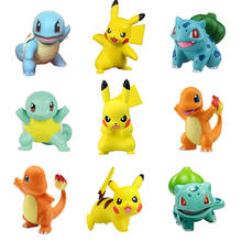 First Generation Anime Figures Squirtle Charmander Bulbasaur Pikachus Action Figure Dolls Toy Cartoon Pokemones Figure Toys Gift 2024 - buy cheap