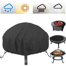 Portable Grill Cover Garden Camping Dustproof Universal BBQ Outdoor Waterproof Oxford Cloth Picnic Solid Round UV Protection 2024 - buy cheap