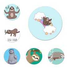 cute cartoon sloth Badge Brooch Pin Accessories For Clothes Backpack Decoration gift 2024 - buy cheap