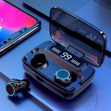 Оригинальные беспроводные наушники M11 TWS Bluetooth 5,0 наушники в ухо шумоподавление HiFi IPX7 Водонепроницаемая гарнитура для спорта 2024 - купить недорого