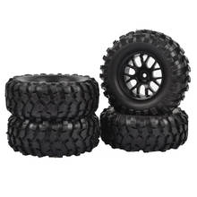 4PCS 108mm 1.9" Rubber Tires Wheel Rim Set for 1/10 RC Rock Crawler Axial SCX10 90046 D90 D110 TF2 RC Car Tyre Parts 2024 - buy cheap