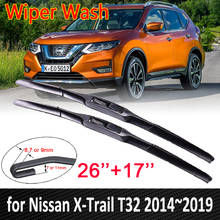 Escobillas de limpiaparabrisas para Nissan x-trail T32, 2014 ~ 2019, 2015, 2016, 2017, 2018 X Trail, parabrisas delantero, accesorios para coche 2024 - compra barato