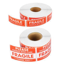 100/200 Uds pegatinas frágiles por favor con cuidado gracias etiquetas de advertencia para productos de decoración 2024 - compra barato