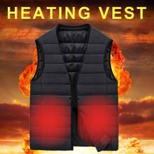 2019 New Men Women Outdoor USB Infrared Heating Vest Jacket Winter Electric Thermal Clothing Waistcoat Fishing Hiking Skiing 2024 - buy cheap