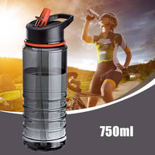 750ML Outdoor Water Bottle Flip Tritan Straw Drinks Water Bottle Bike Drink Bottle  with Lid Hiking Camping Plastic water cup 2024 - buy cheap