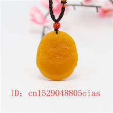 Natural Yellow Chinese Jade Pixiu Pendant Dragon Necklace Charm Jadeite Jewelry Carved Amulet Fashion Accessories Gifts for Men 2024 - buy cheap