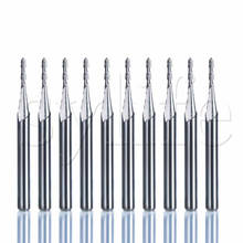 10pcs 3.175*1.5*6mm 2 flutes spiral carbide tools, cnc engraving bits, wood router bits 2024 - buy cheap