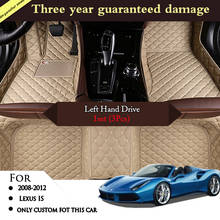 Alfombras para Lexus IS IS250, IS350, 2012, 2011, 2010, 2009, 2008, accesorios para interiores de coche, cubiertas para pies de salpicadero 2024 - compra barato