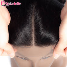 Бразильские волосы Gabrielle, прямые кружевные волосы, свободные/Средние/три части, натуральный цвет, 4 x4, швейцарские кружевные волосы Remy, 8-22 дюйма 2024 - купить недорого